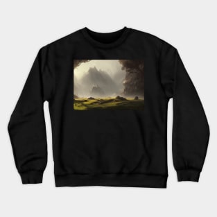 landscape pictures for wall grassy Crewneck Sweatshirt